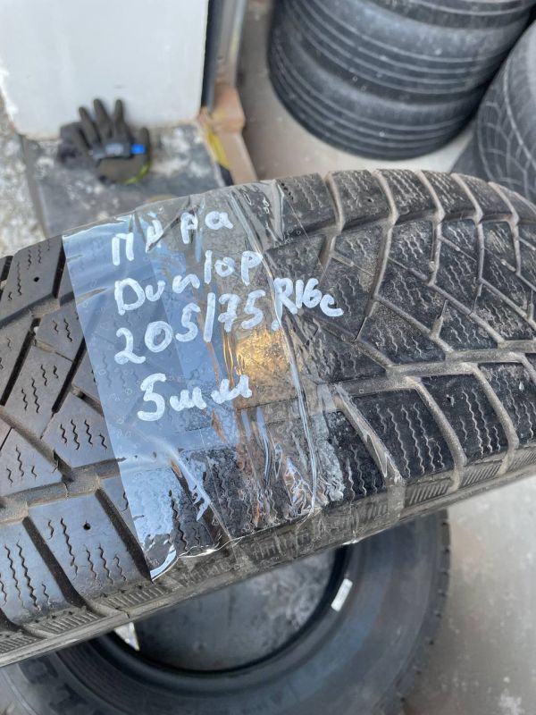 Шини пара Dunlop 205/75 r16c зима Гума