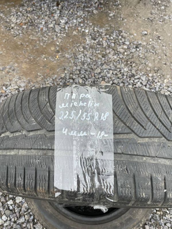 Шини пара Michelin 225/55 r18 зима Гума