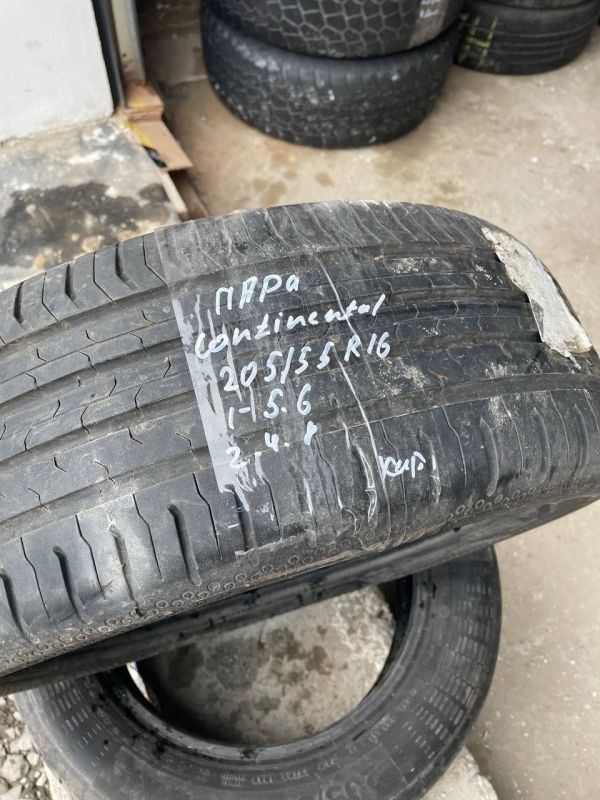 Шини пара Continental 205/55 r16 літо Гума