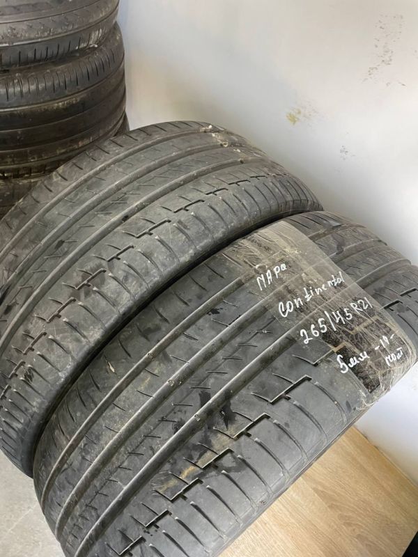 Шини пара Continental 265/45 r21 літо Гума