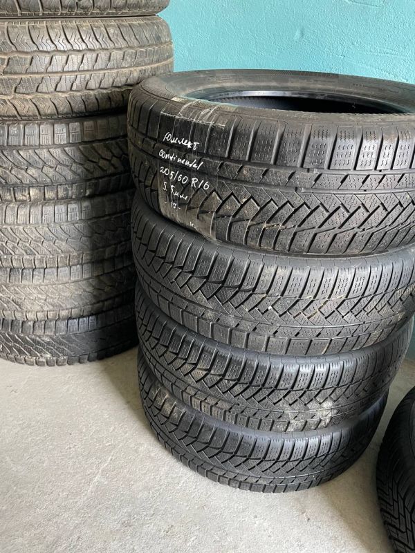 Шини комплект Continental 205/60 r16 зима резина