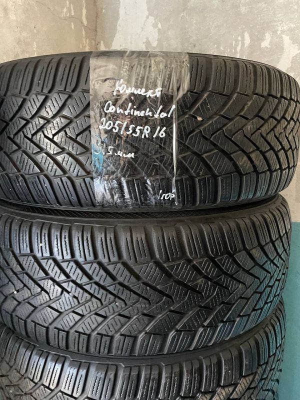 Шини комплект Continental 205/55 r16 зима резина
