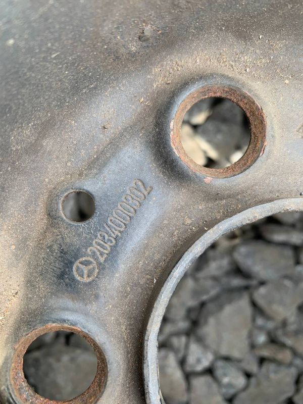 Диски пара Стальний Mercedes - Benz R16 7.0j PCD розболтовка 5х112 ET37 DIA66.6 2034000302
