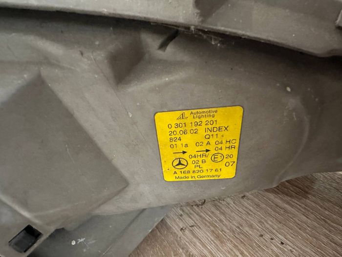 Фари фара права ліва Mercedes A-class W168 1997-2001